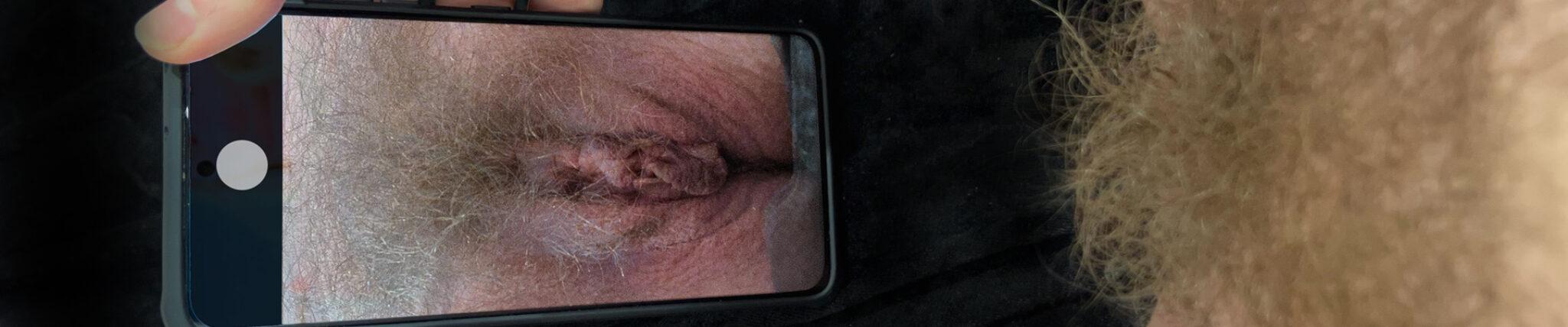 taking a vagina selfie