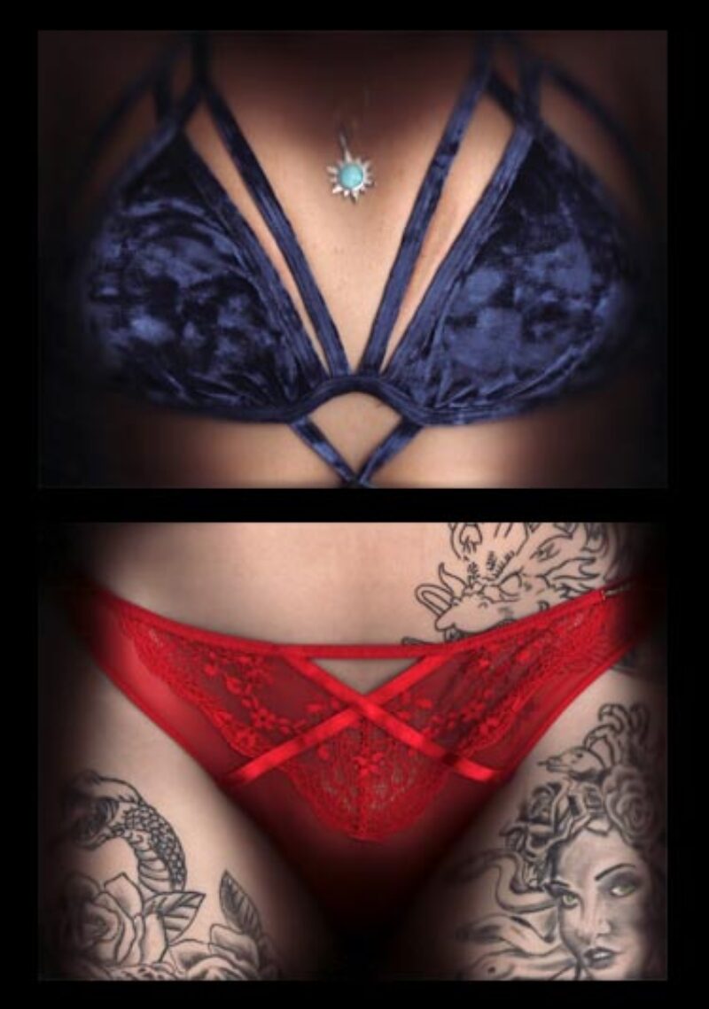 scanner photography images of pants and bras